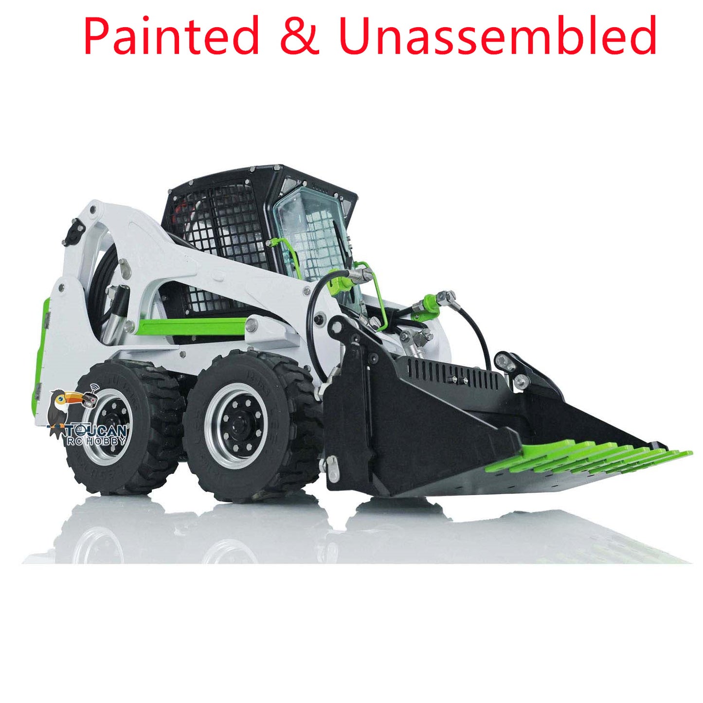 LESU 1/14 RC Metal Hydraulic Aoue LT5H Painted Unassembled Wheeled Skid Steer Loader A0008