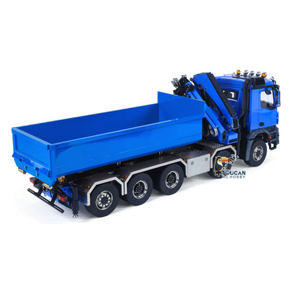 1/14 10x10 RC Hydraulic Full Dump Crane Truck U-shaped Bucket