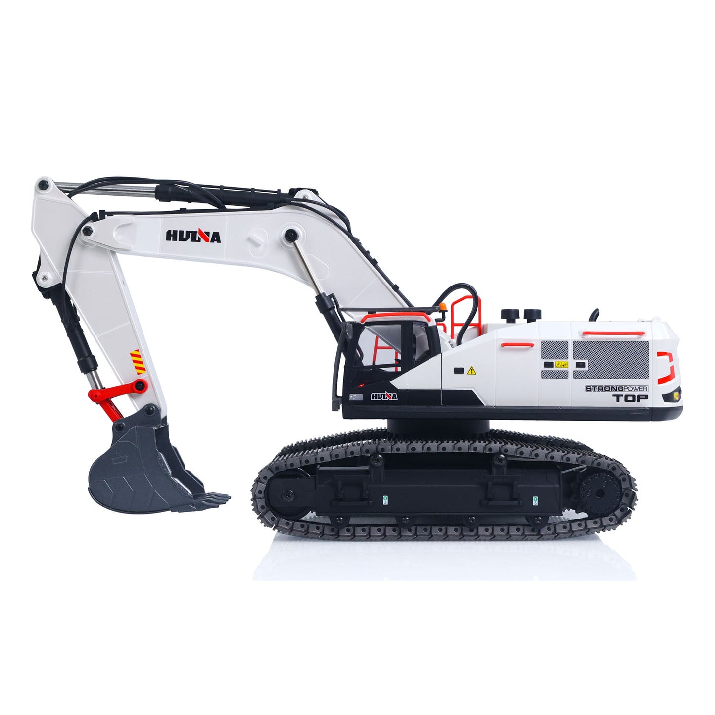 US STOCK 1/14 HUINA RC Metal Excavator Model Toys 1594 Radio Control Digger Light Sound Battery