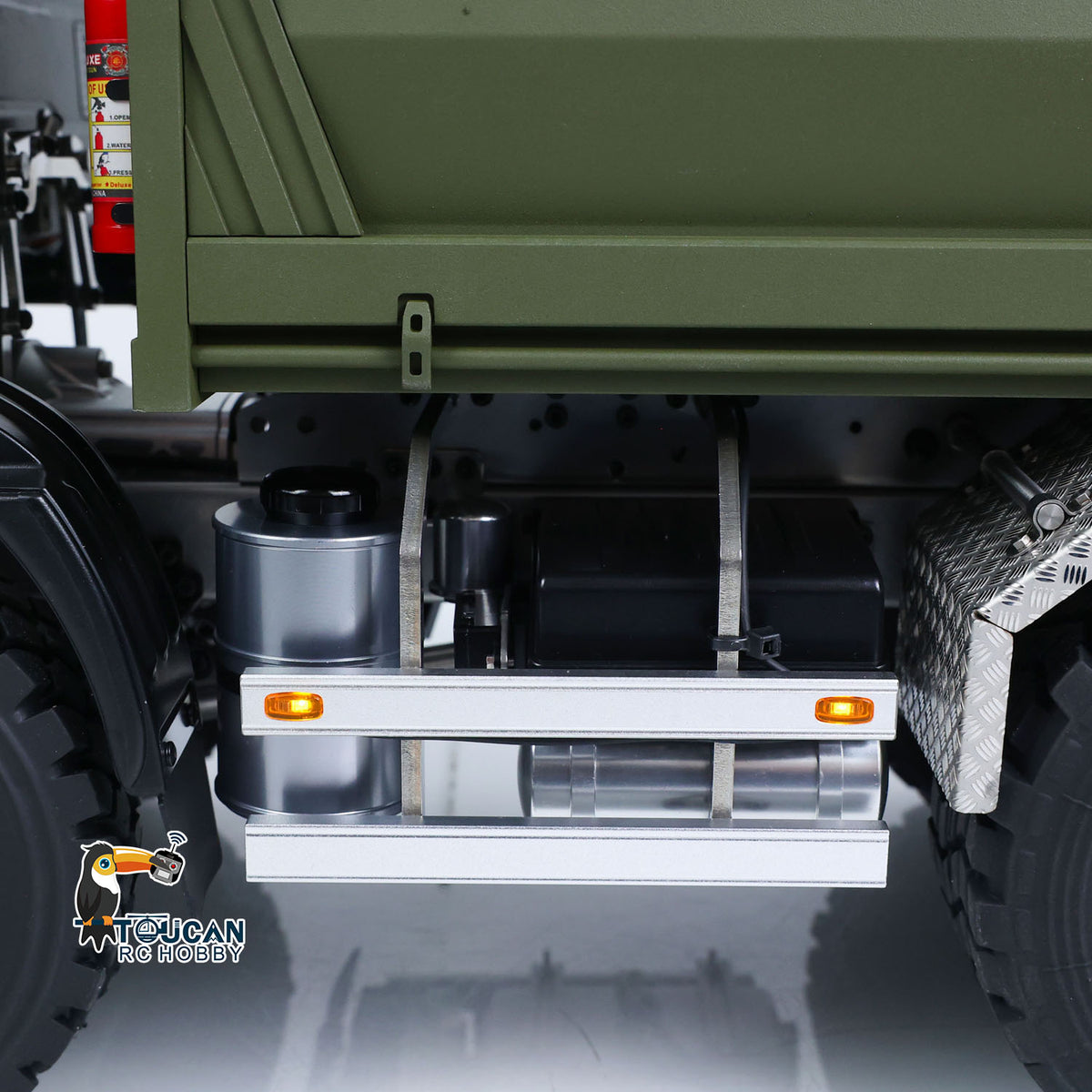 MD 1/14 6*6 Metal Radio Control Hydraulic Dump Truck 2-Speed Gearbox RC Tipper Model Differential Locks Radio Light Sound System