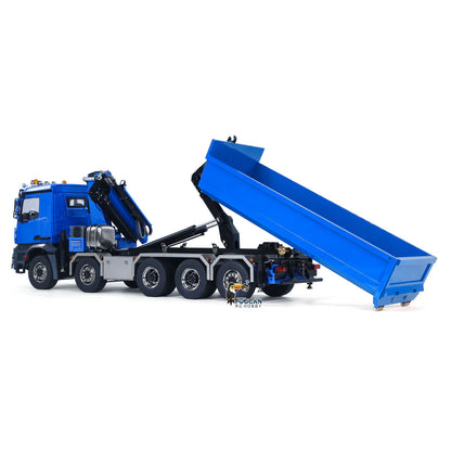 1/14 10x10 RC Hydraulic Full Dump Crane Truck U-shaped Bucket