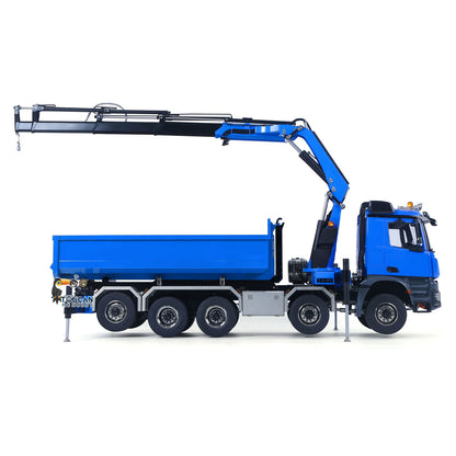 1/14 10x10 RC Hydraulic Full Dump Crane Truck U-shaped Bucket