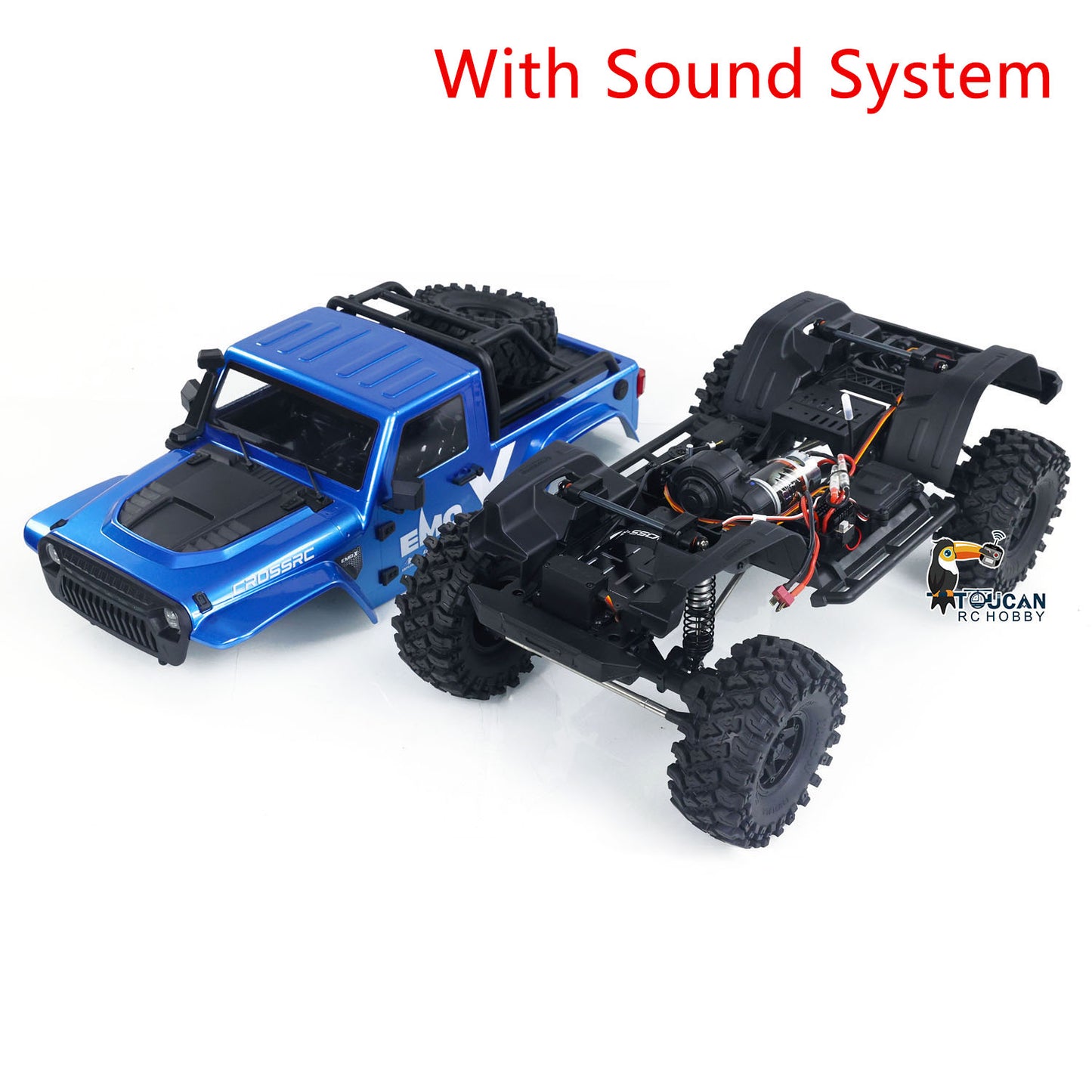 1/8 CROSS RC EMOX Off-road Vehicle Light Sounds Radio Control Crawler 4WD 2Speed