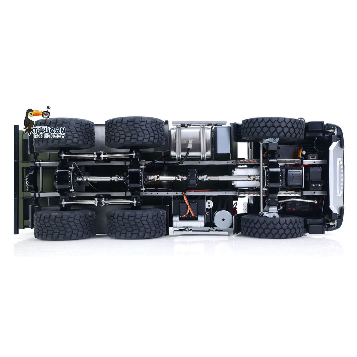 MD 1/14 6*6 Metal Radio Control Hydraulic Dump Truck 2-Speed Gearbox RC Tipper Model Differential Locks Radio Light Sound System