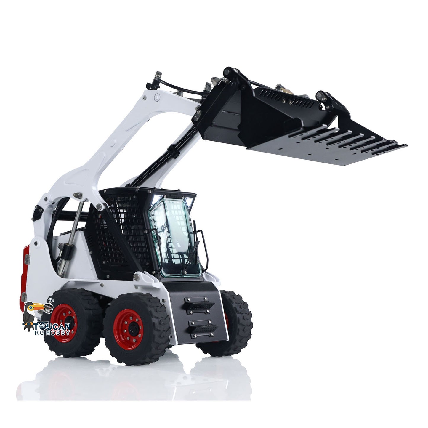 LESU 1/14 RC Metall Hydraulische Aoue LT5H Lackiert Montiert RTR Rädern Kompaktlader A0008