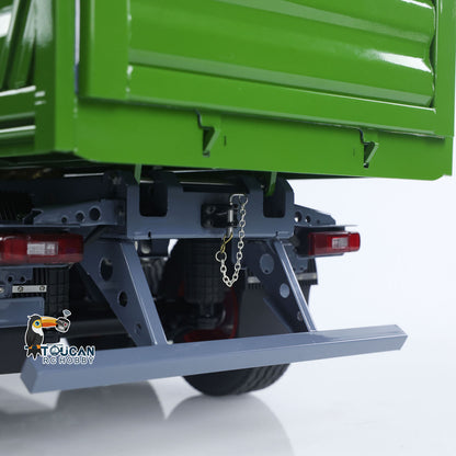 LESU 1/14 2 Axles RC Metal Trailer Remote Control Hydraulic Dump Trailer for Tractor Truck Dumper Radio Controlled Lorry Model