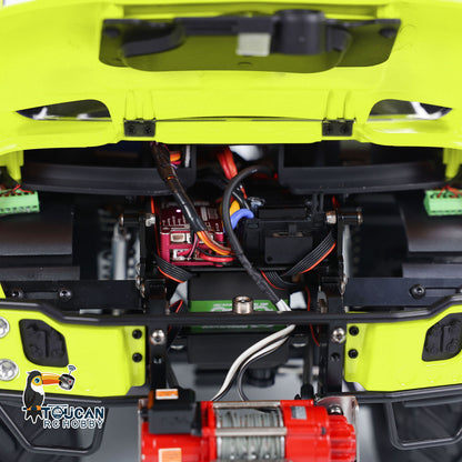 UNI U423 1/10 RC Rock Crawler Car RTR 4X4 4WD Remote Control Off-road Vehicles Metal Axles Bucket Light Sound DDF350 Radio Battery