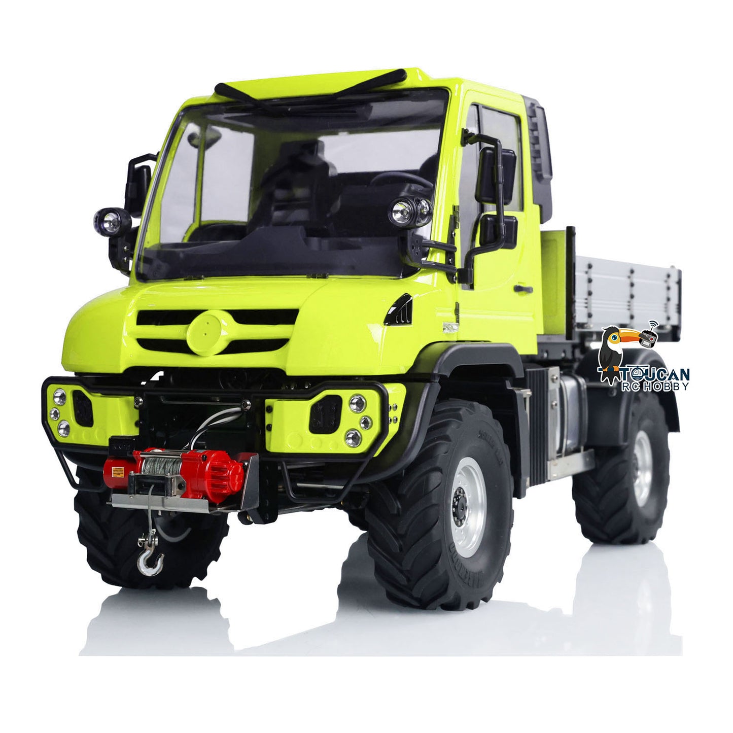 UNI U423 1/10 RC Rock Crawler Car RTR 4X4 4WD Remote Control Off-road Vehicles Metal Axles Bucket Light Sound DDF350 Radio Battery