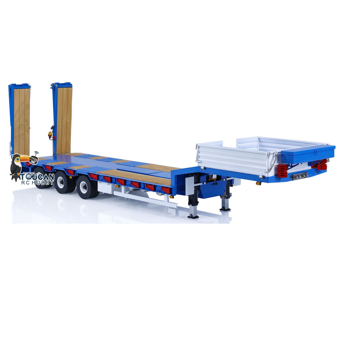 1/14 LESU Metal Trailer Hydraulic Lifting Tailboard Painted