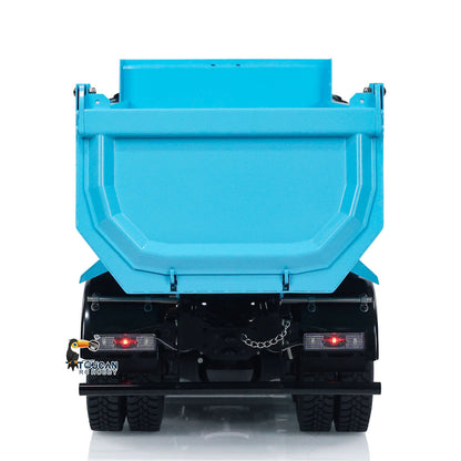 1/14 Metal 8x4 PNP Hydraulic RC Truck Dumper With 2-speed Transmission Gearbox Sound Light System