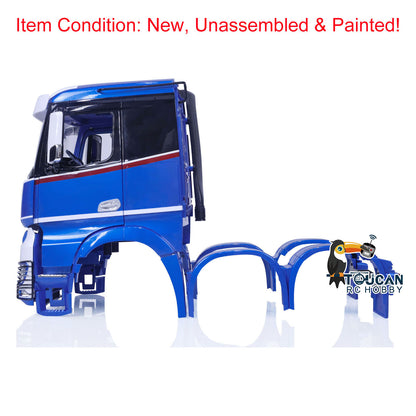 Plastic Cabin Body Shell Set for 1/14 RC Tractor Truck