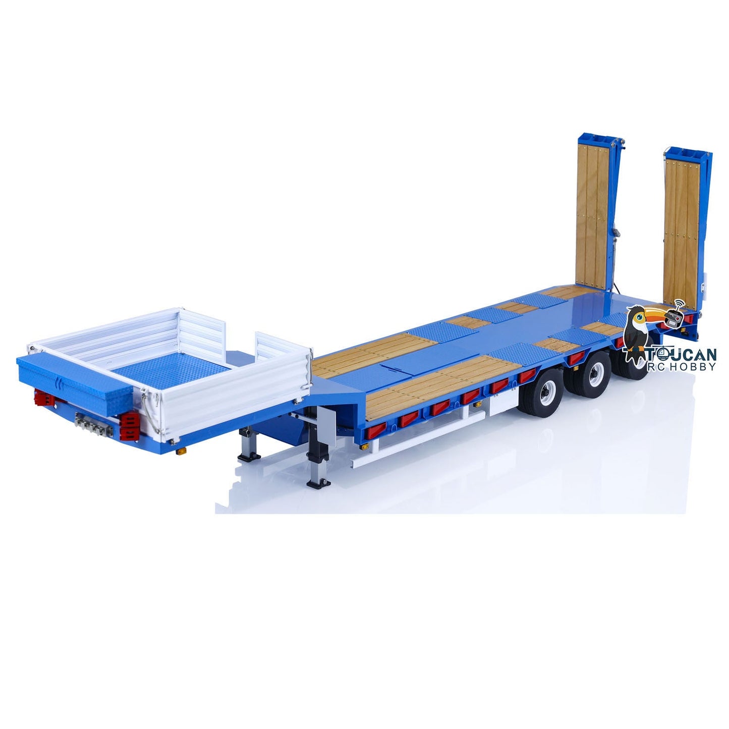 IN STOCK 1/14 LESU Metal Trailer Hydraulic Lifting Tailboard Painted