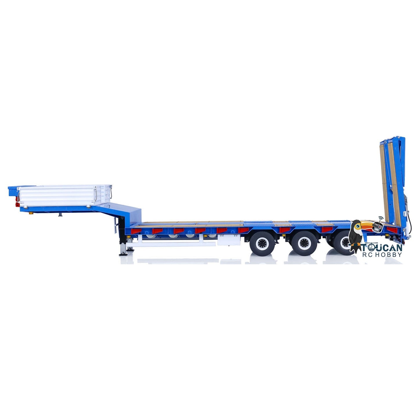 IN STOCK 1/14 LESU Metal Trailer Hydraulic Lifting Tailboard Painted