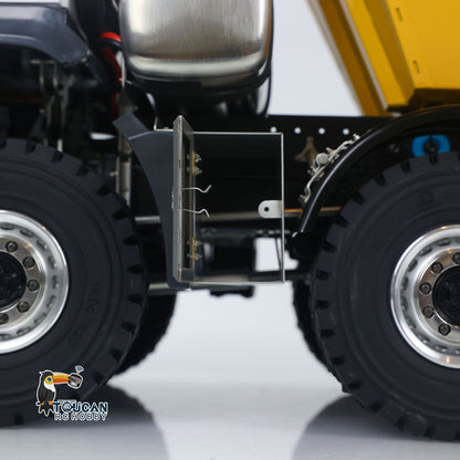 JDM 219 1/14 Metal RC Hydraulic Dumper Truck 10X10 10X6 Tipper 3Speed Axles Transfer Case Differential Locks
