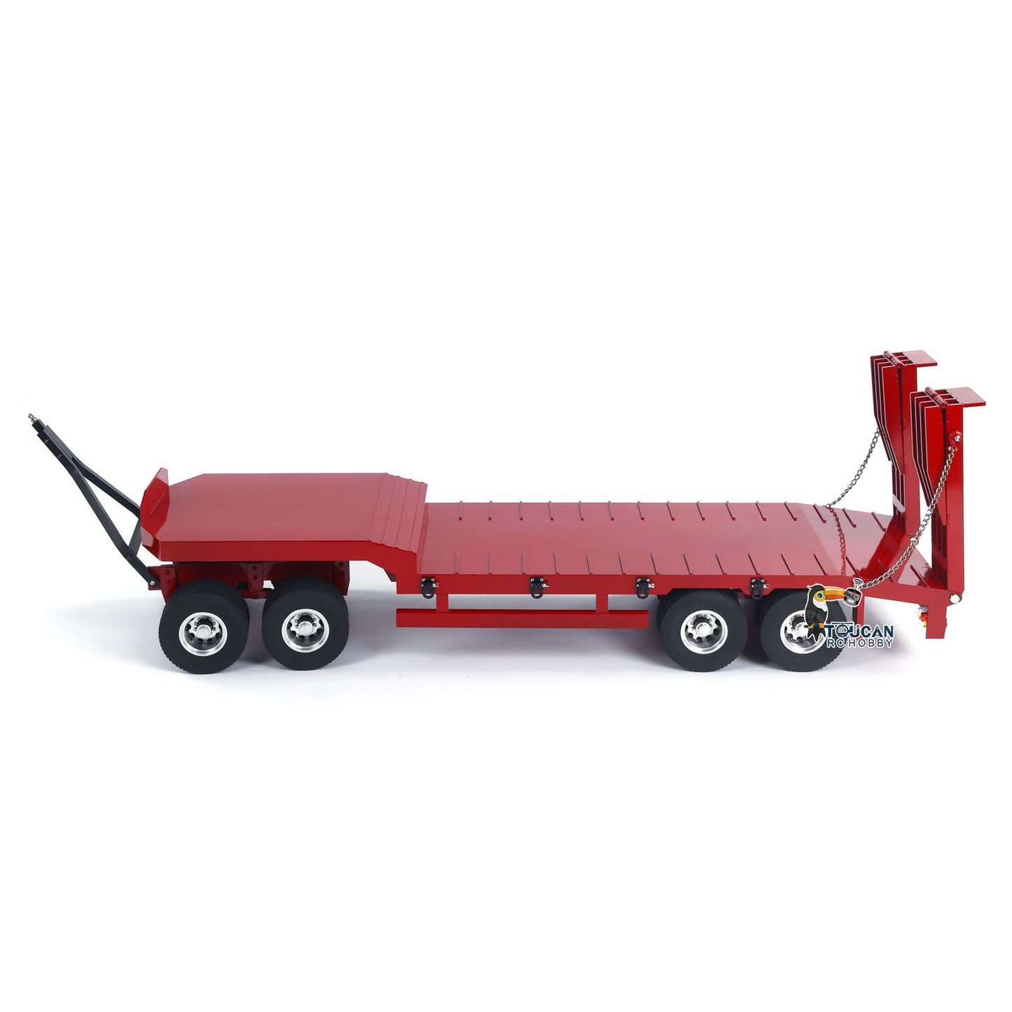 Metal 4-axle Full Trailer for 1/14 RC Tractor Truck