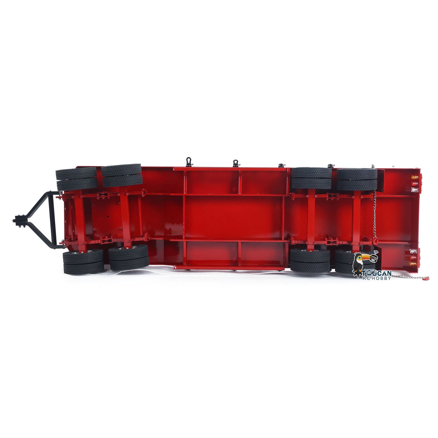 Metal 4-axle Full Trailer for 1/14 RC Tractor Truck