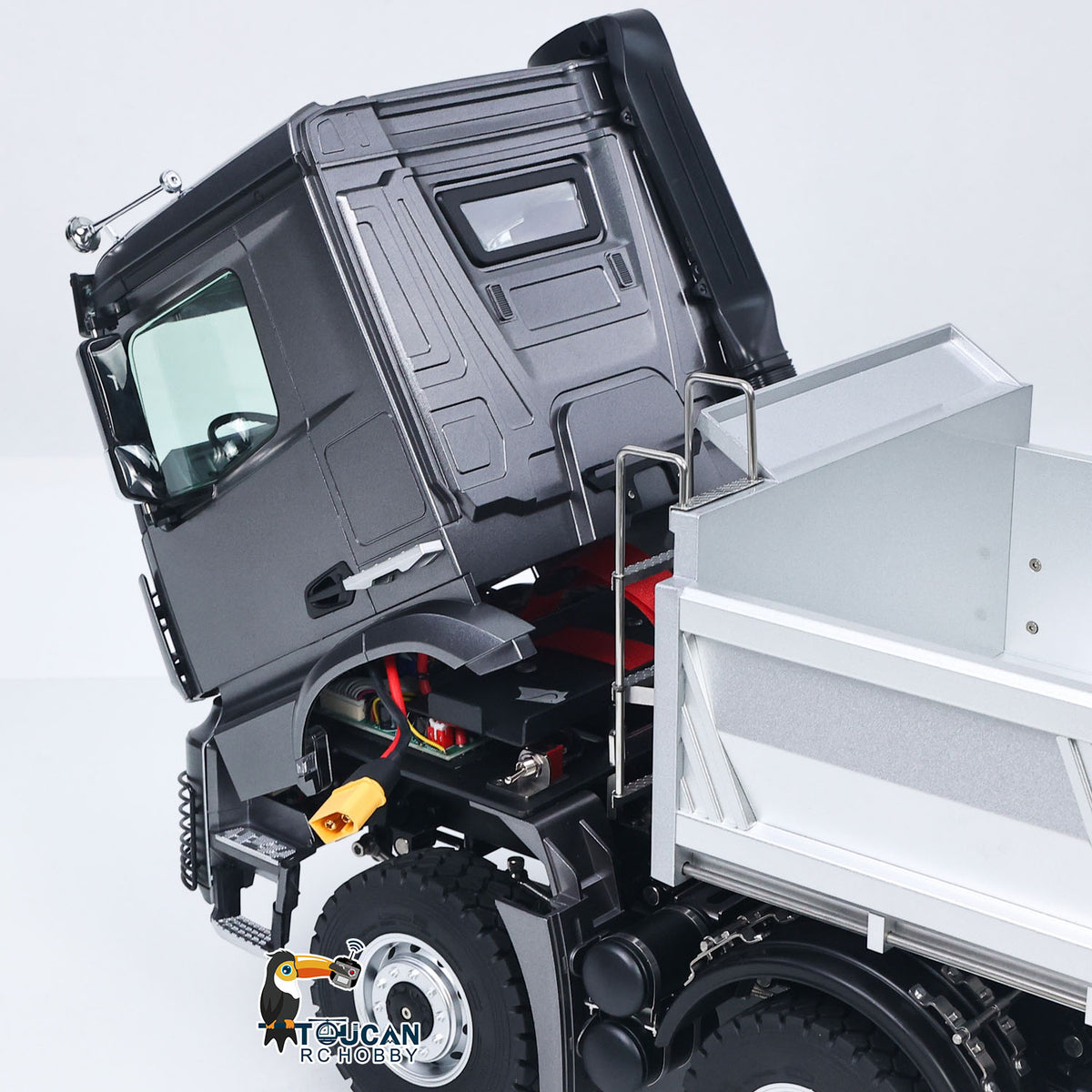 Fast Shipping RTR Kabolite 8X8 1/14 RC Dump Truck K5703 Electric Lifting Remote Control Tipper Model 2Speed Gearbox Lights Sound System