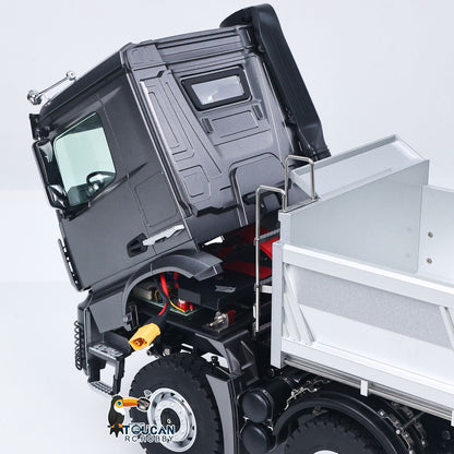Fast Shipping RTR Kabolite 8X8 1/14 RC Dump Truck K5703 Electric Lifting Remote Control Tipper Model 2Speed Gearbox Lights Sound System