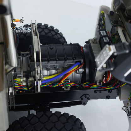 JDM 219 1/14 Metal RC Hydraulic Dumper Truck 10X10 10X6 Tipper 3Speed Axles Transfer Case Differential Locks