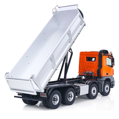 Kabolite 1/14 Electric RC Dump Truck K5703 8X8 Remote Control Tipper Model 2Speed Transmission Lights Sounds Battery Charger