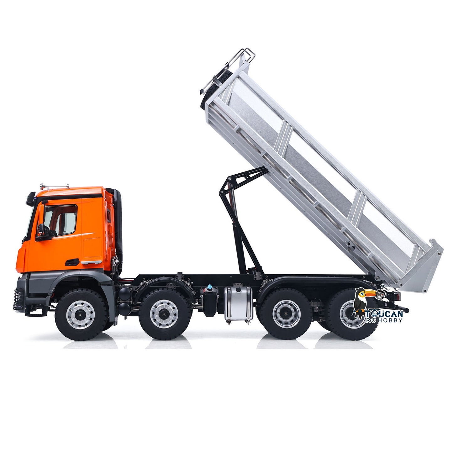 Fast Shipping Kabolite 1/14 Electric RC Dump Truck K5703 8X8 Remote Control Tipper Model 2Speed Transmission Lights Sounds Battery Charger