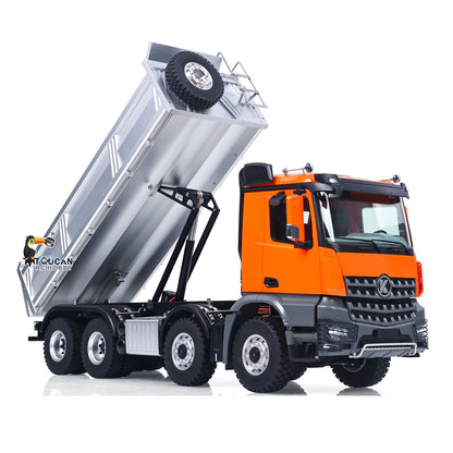 Fast Shipping Kabolite 1/14 Electric RC Dump Truck K5703 8X8 Remote Control Tipper Model 2Speed Transmission Lights Sounds Battery Charger