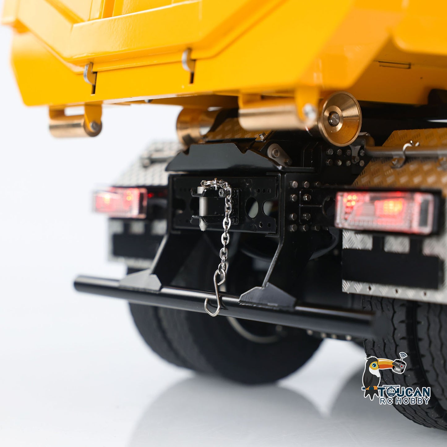 Metal 1/14 Remote Control Hydraulic Dump Truck 8x8 Full Tipper Car Differential