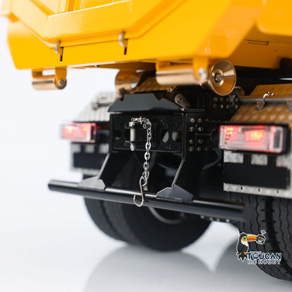 Metal 1/14 Remote Control Hydraulic Dump Truck 8x8 Full Tipper Car Differential
