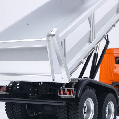 US Stock Kabolite 1/14 Electric RC Dump Truck K5703 8X8 Remote Control Tipper Model 2Speed Transmission Lights Sounds Battery Charger