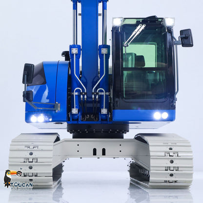 1/14 Metal 2Arms RC Hydraulic Tracked Excavator JDM-208 R920 Radio Control Digger Engineering Vehicle Sound System Battery