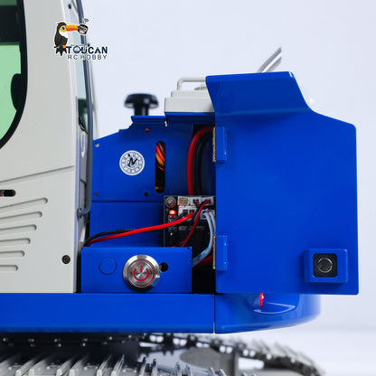 1/14 Metal 2Arms RC Hydraulic Tracked Excavator JDM-208 R920 Radio Control Digger Engineering Vehicle Sound System Battery