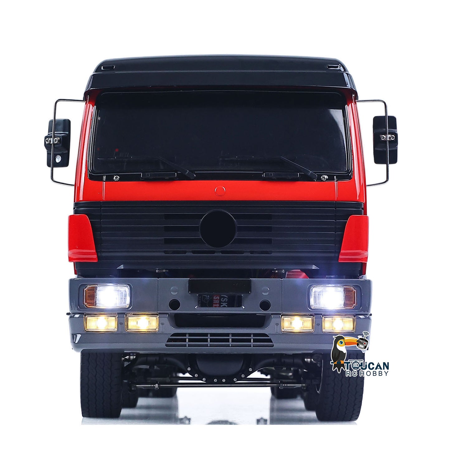 1/14 8*8 Remote Control Hydraulic Roll On Off Dump Truck 1838 2 Valves RC Full Tipper 3Speed Gearbox Hobbywing 1060 Brushed ESC