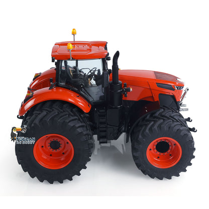 LESU 4x4 Metal 1/14 RC Hydraulic Tractor Car AOUE 1050 Radio Controlled Farm Truck Light Smoking Simulation Sound Differential