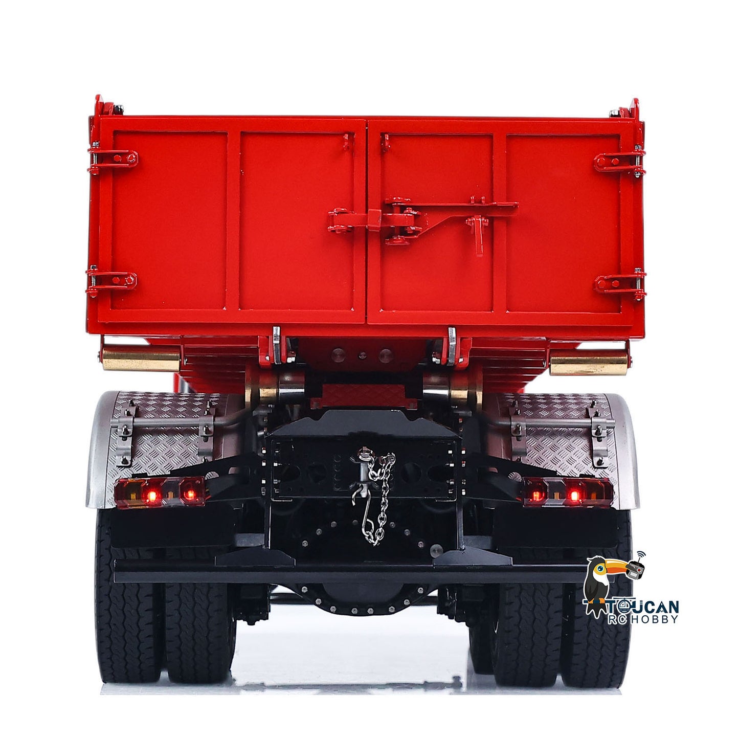 1/14 8*8 Remote Control Hydraulic Roll On Off Dump Truck 1838 2 Valves RC Full Tipper 3Speed Gearbox Hobbywing 1060 Brushed ESC