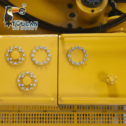 EN STOCK Métal 1/8 390F RC Excavatrice hydraulique Pelle Cisaille Ciseaux Grab Godet Ripper Coupleur à dégagement rapide