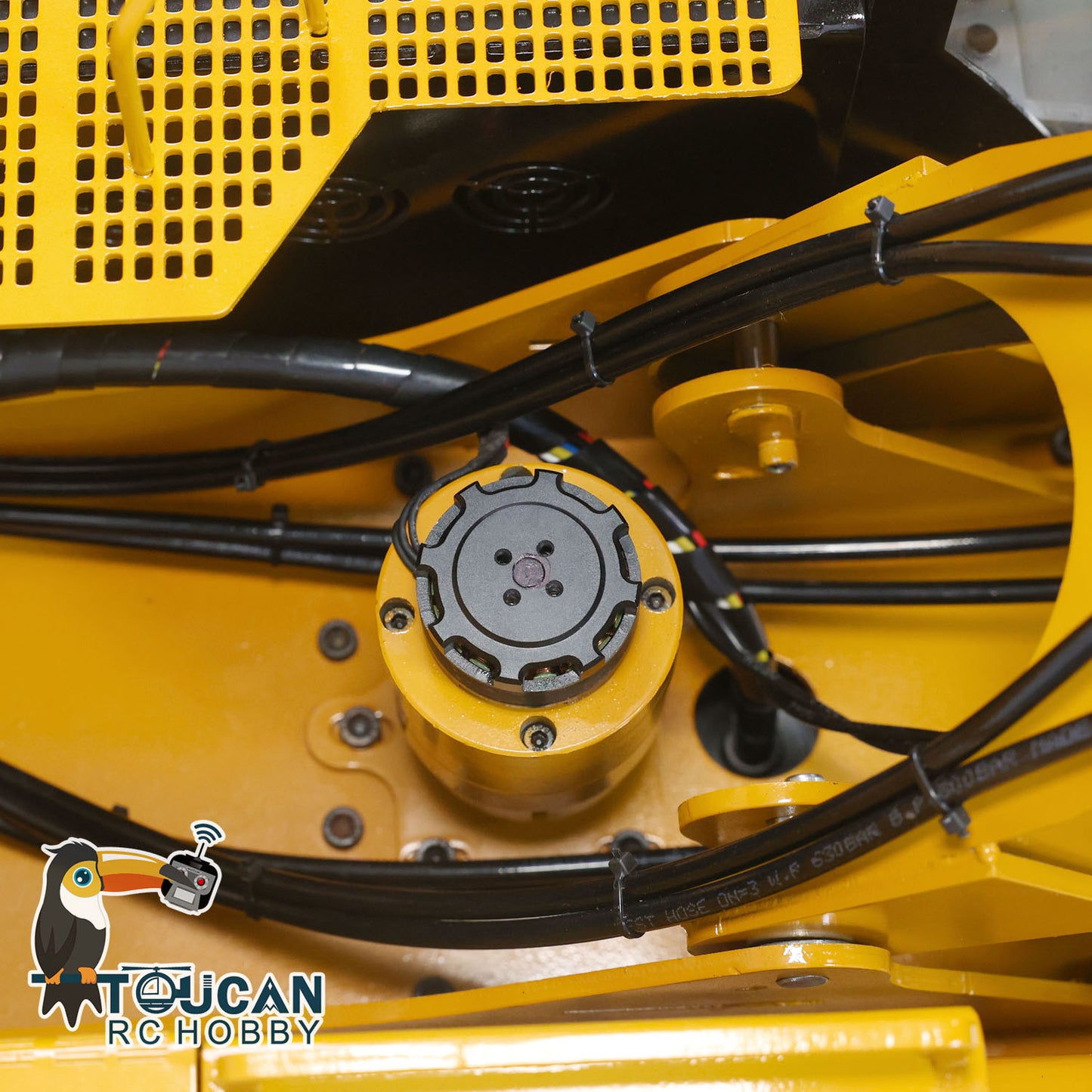 EN STOCK Métal 1/8 390F RC Excavatrice hydraulique Pelle Cisaille Ciseaux Grab Godet Ripper Coupleur à dégagement rapide