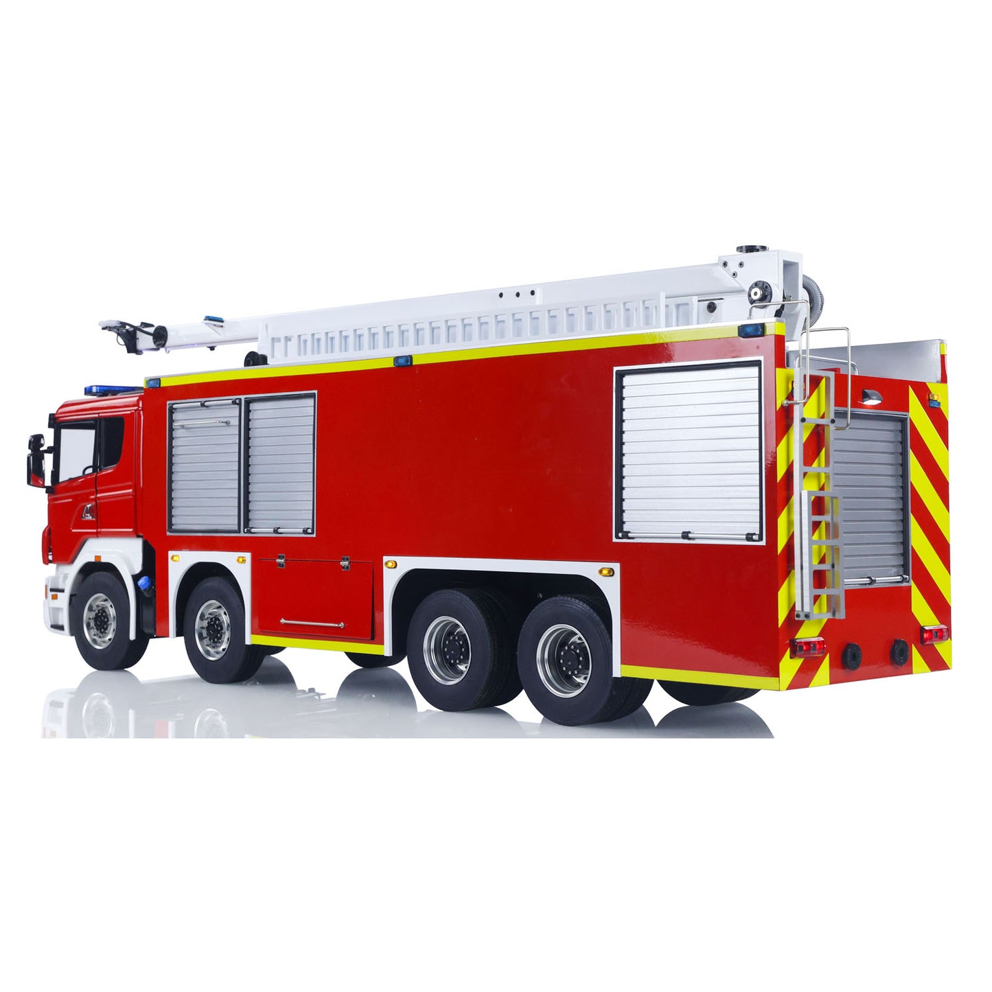 SC 8x4 1/14 Metal Chassis RC Snozzle High-reach Extendable Turret Fire Truck Car