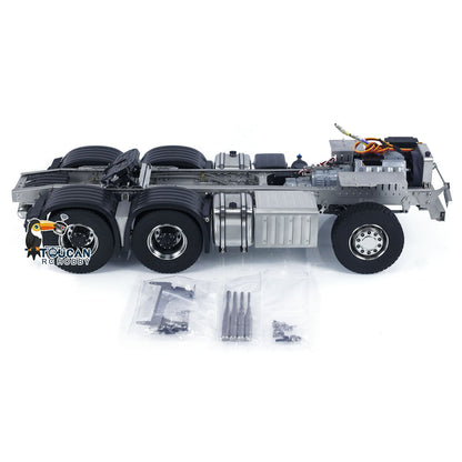 AUF LAGER Metall Chassis 6x6 3-gang Getriebe für 1/14 RC Traktor 3363 Auto Modell