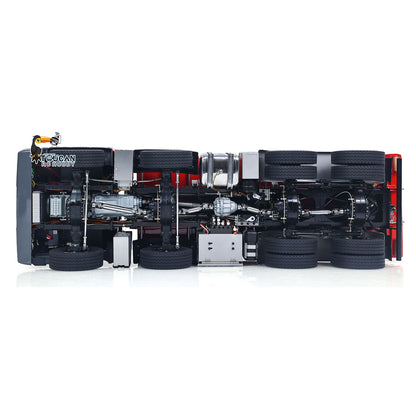1/14 8*8 Remote Control Hydraulic Roll On Off Dump Truck 1838 2 Valves RC Full Tipper 3Speed Gearbox Hobbywing 1060 Brushed ESC