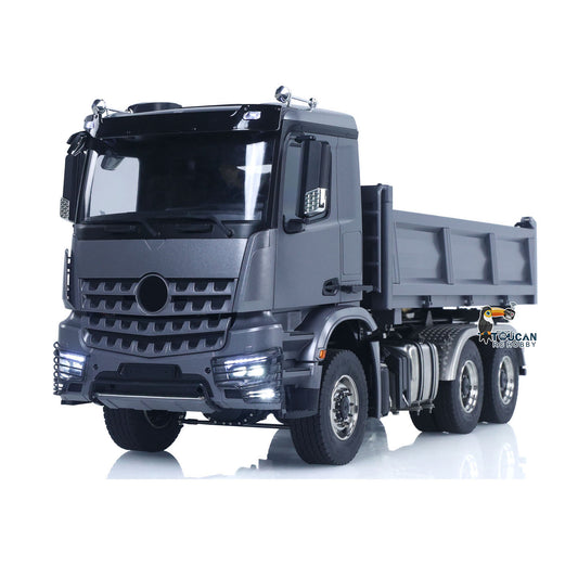 1/14 6x6 Hydraulic RC Dump Truck Metal Tipper Car FlySky I6S