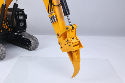 Metal Grading Bucket Ripper for 1/12 Hydraulic Remote Control Tracked Excavator C395 LR976 E650 RC Digger Model Construction Vehicle
