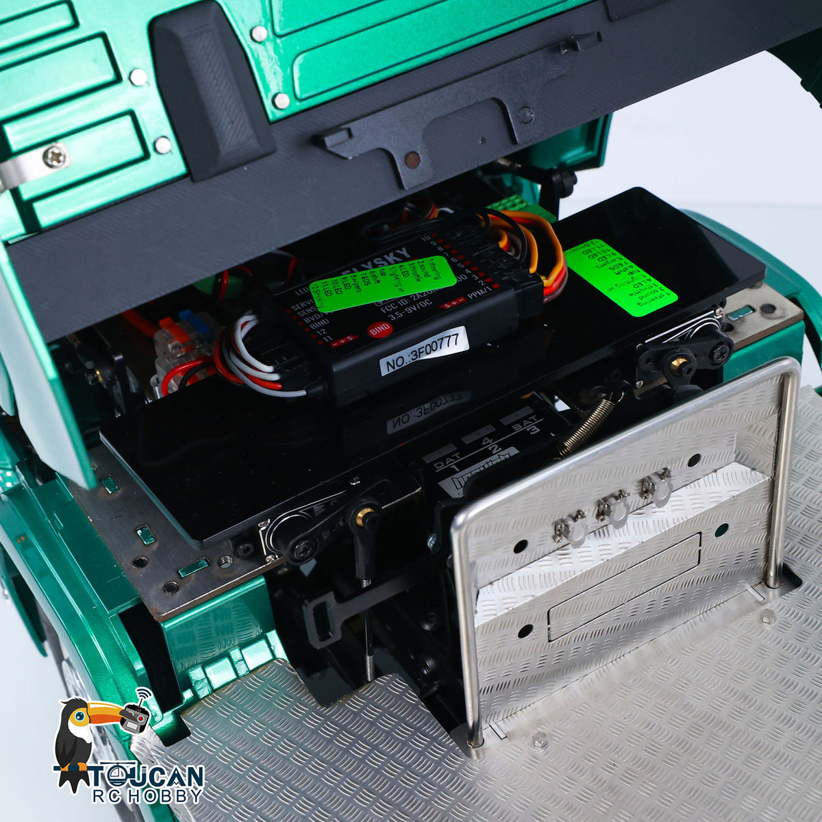 TOUCAN 1/14 4x4 Metal Chassis RC Tractor Truck Z008 2Speed Gearbox Magnetic High Roof Chassis Suspension Smoke Light Sound RTR