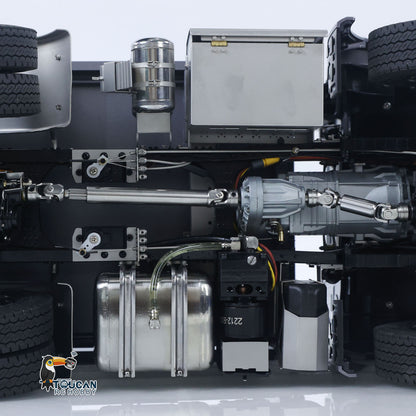 1/14 6x6 Hydraulic RC Dump Truck Metal Tipper Car FlySky I6S