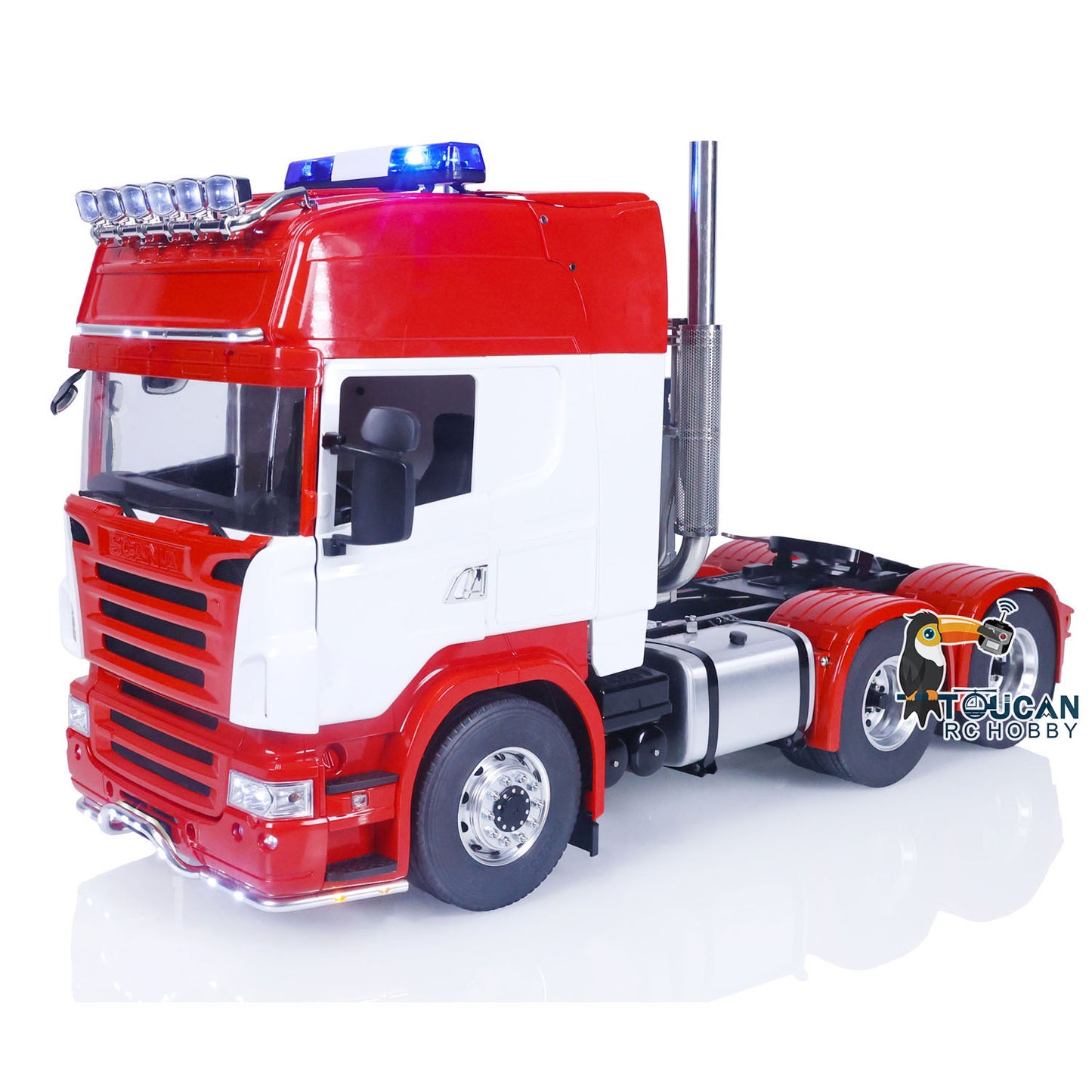 TOUCAN 6X6 Radio Control Tractor Car 1/14 RC Truck Metal Chassis Painted Assembled