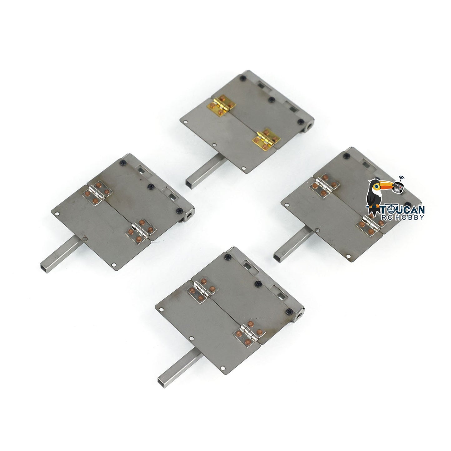 1/14 3 Axles Metal Trailer Extendible Trailers for RC Tractor Truck Car Models
