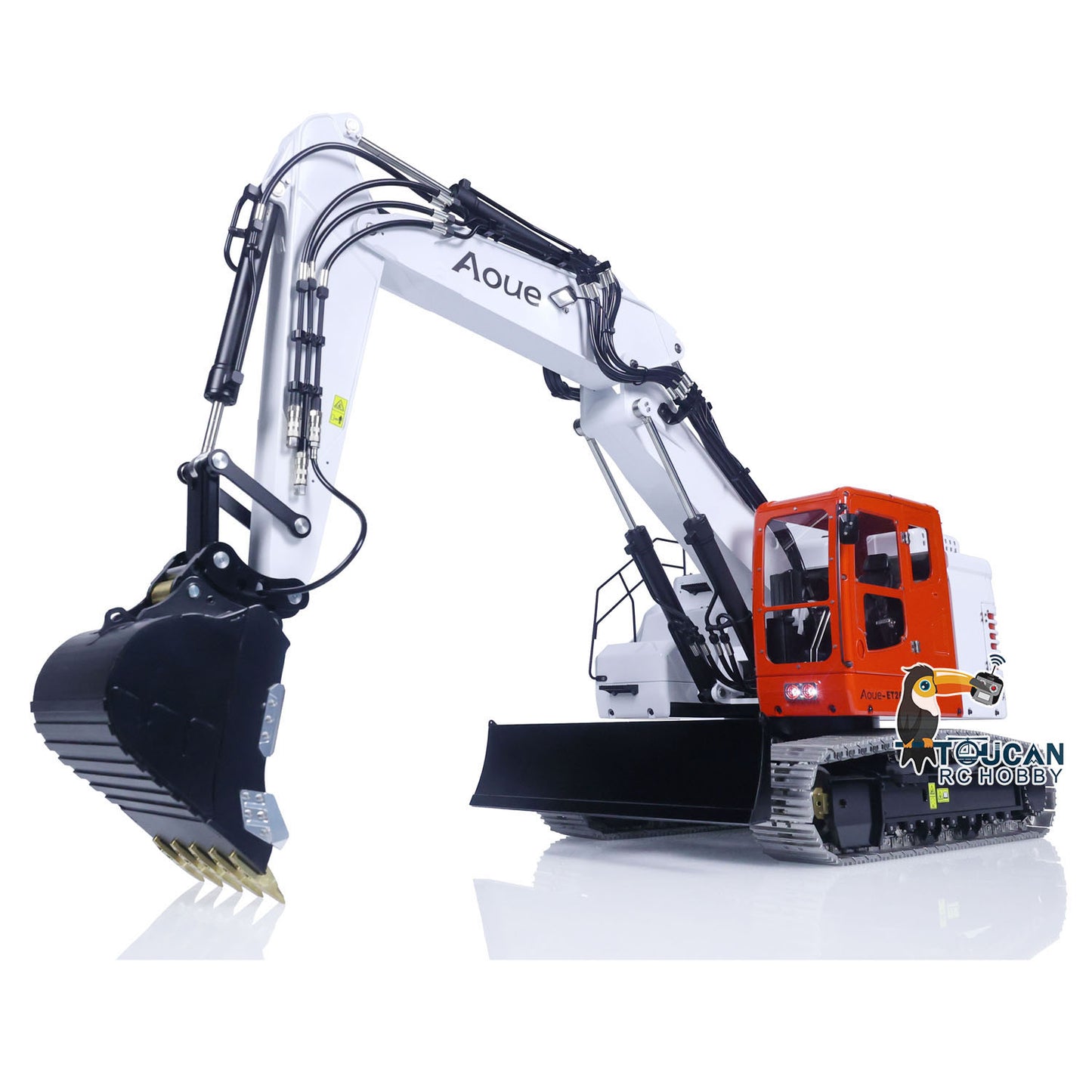 LESU 1/14 Aoue Metal ET26L Painted Assembled RTR Hydraulic Three-section RC Excavator B0012 With PL18EV Transmitter Smoke Function