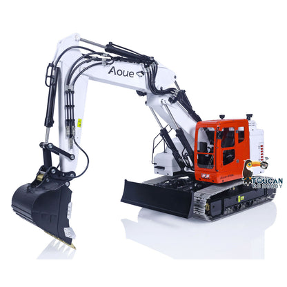 LESU 1/14 Aoue Metal ET26L Painted Assembled RTR Hydraulic Three-section RC Excavator B0012 With PL18EV Transmitter Smoke Function