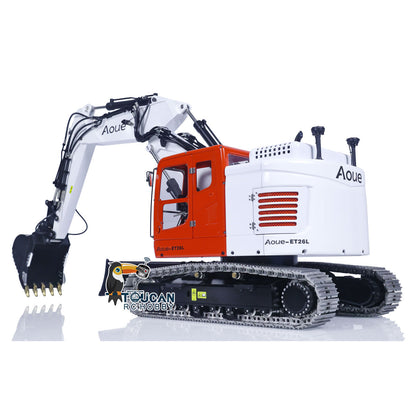 LESU 1/14 Aoue Metal ET26L Painted Assembled RTR Hydraulic Three-section RC Excavator B0012 With PL18EV Transmitter Smoke Function