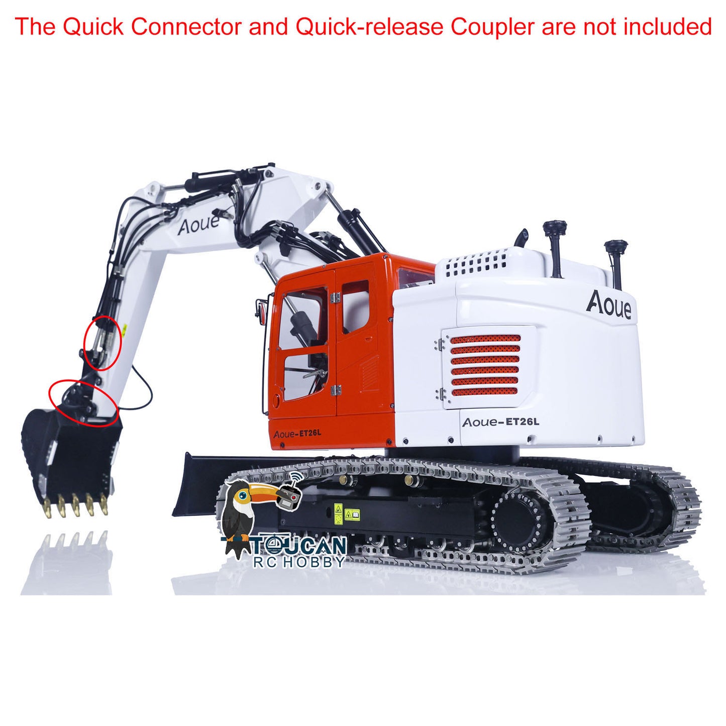 LESU 1/14 Aoue Metal ET26L Painted Assembled PNP Hydraulic Three-section RC Excavator B0012