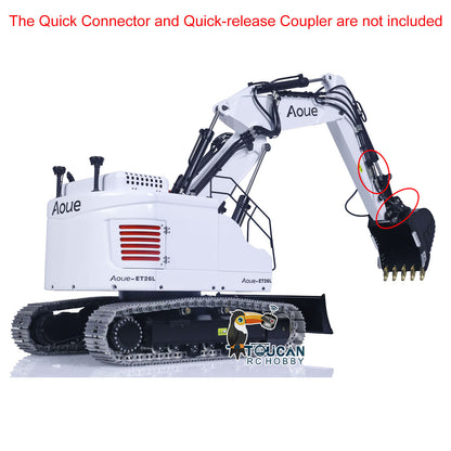 LESU 1/14 Aoue Metal ET26L Painted Assembled RTR Hydraulic Three-section RC Excavator B0012 With Crystal Display